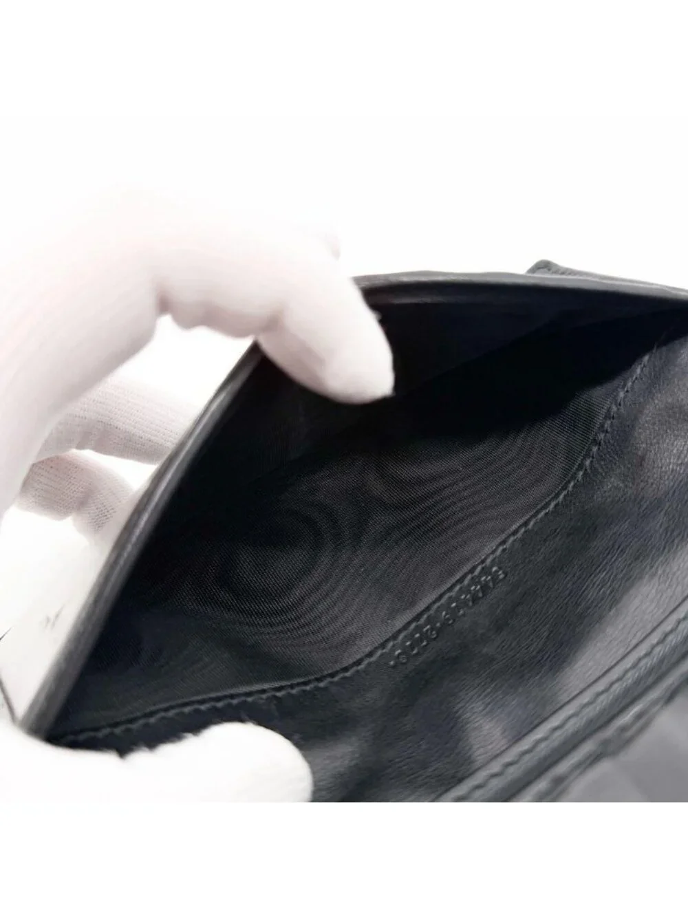 Gucci Micro Guccissima GG Bifold Wallet Black Leather